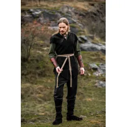 Medieval tie belt cotton embroidery unisex "Vigga"