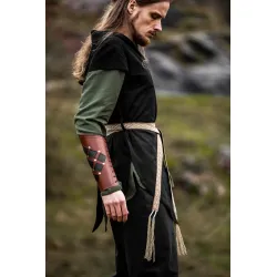 Medieval tie belt cotton embroidery unisex "Vigga"