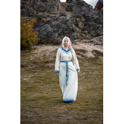 Medieval tie belt cotton embroidery unisex "Vigga"