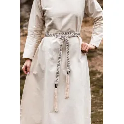Medieval tie belt cotton embroidery unisex "Vigga"