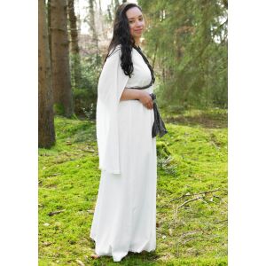 Medieval dress natural long sleeves crinkle...