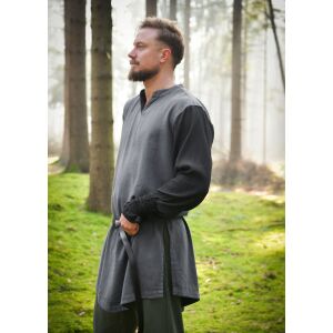 Medieval tunic grey lacing Waldläufer "Ruvan"