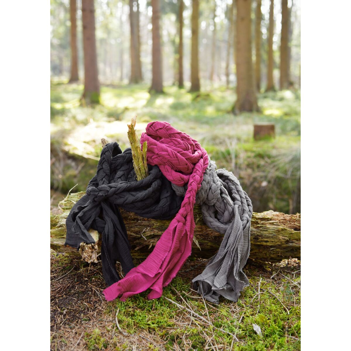 Braided fabric belt cotton medieval LARP box
