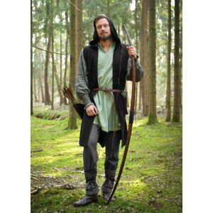Medieval trousers grey lacing calf area "Thalor"
