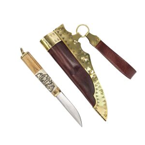 Viking knife in Oseberg style incl. leather sheath