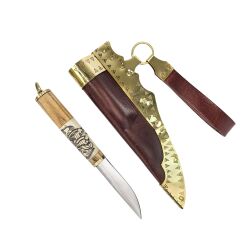Viking knife in Oseberg style incl. leather sheath