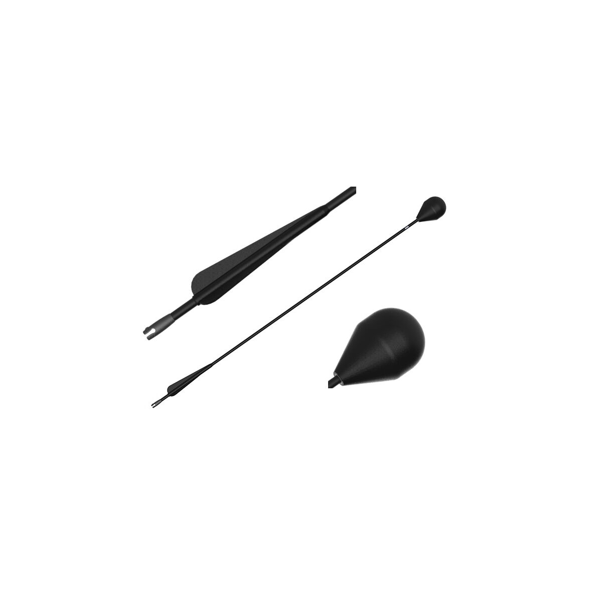 LARP arrow round head black shaft 76 cm  box