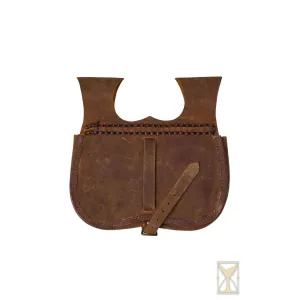 Medieval kidney pouch belt pouch leather