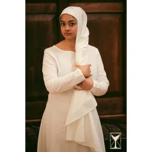 Medieval veil with cotton headband