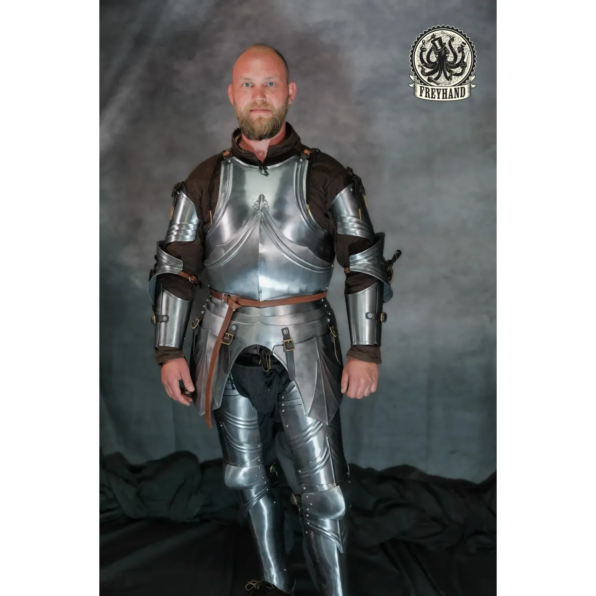 Gothic plate armour breastplate, bright  box