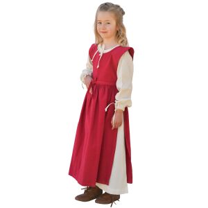 Lilou Medieval Children’s Overdress, burgundy