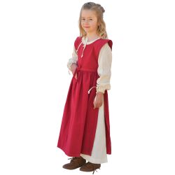 Lilou Medieval Children’s Overdress, burgundy