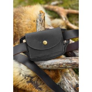 Leather belt bag wallet, distressed look, 2 colours