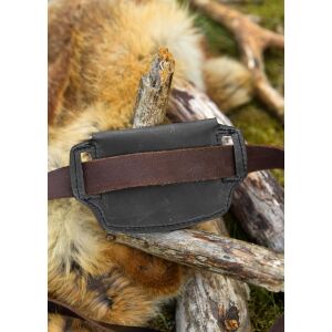 Leather belt bag wallet, distressed look, 2 colours