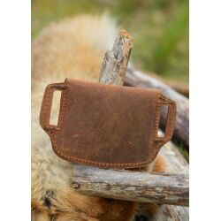 Leather belt bag wallet, distressed look, 2 colours