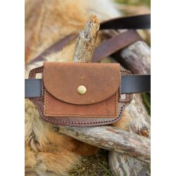 Leather belt bag wallet, distressed look, 2 colours