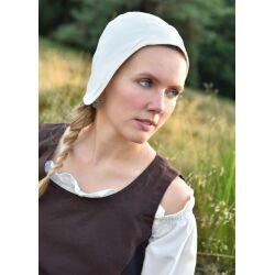 Simple Medieval Coif, Natural, B-grade