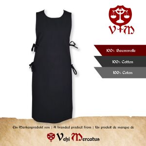 Classic black Viking tunic ‘Lykke’ XXXL,...