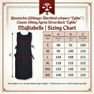 Classic black Viking tunic ‘Lykke’ XXXL, second-hand