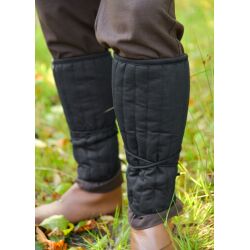 Padded leg guards with lacing, Medieval LARP