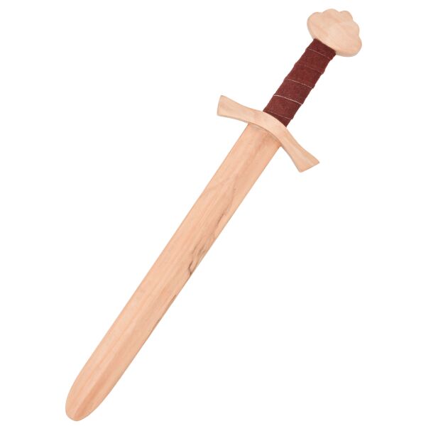 Wooden Practice Sword – Mini Viking Sword for Children with Leather Handle