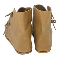 Medieval Half-Boots laced natural brown