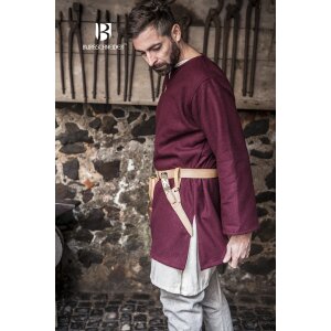 Wool tunic Lodin bordeaux