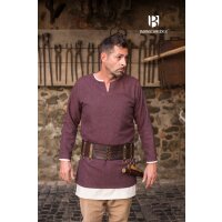 Herringbone tunic Tyr bordeaux/grey L