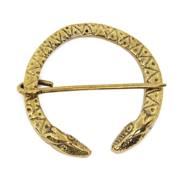 brass fibula serpent