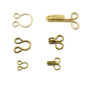 brass hook and eyelet