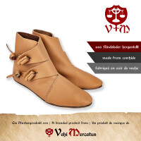 Half-Boots early medieval natural brown 36