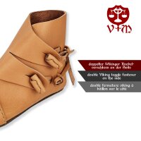 Half-Boots early medieval natural brown 40