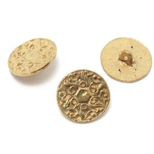 Brass button rose 2 cm diameter