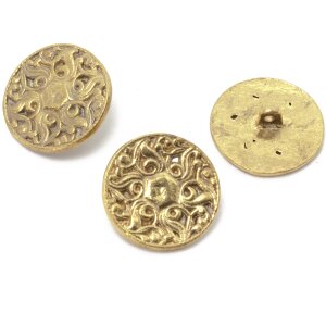 Brass button rose 2.5 cm
