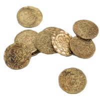 Replica gold doubloon 16th century philippus II. dei gratia