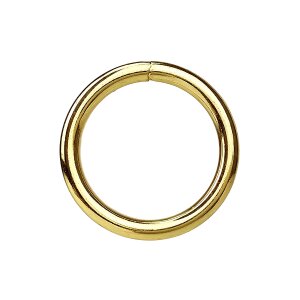 O-ring, ring of steel 40mm, brass plated (belt distributor)