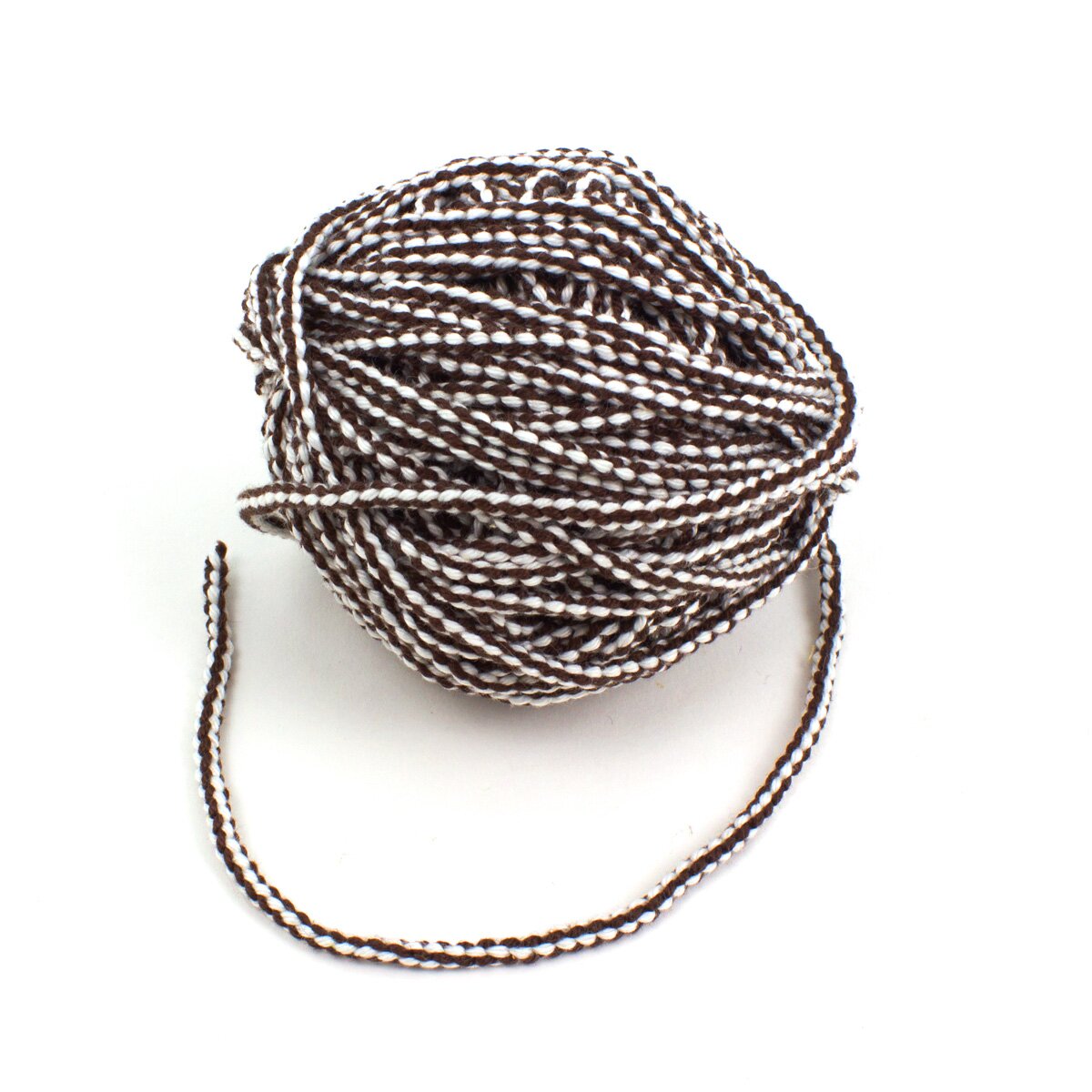 cord white/brown handmade 10cm