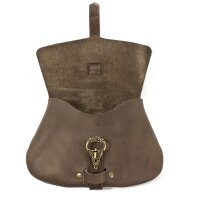 D-type beltbag or purse brown