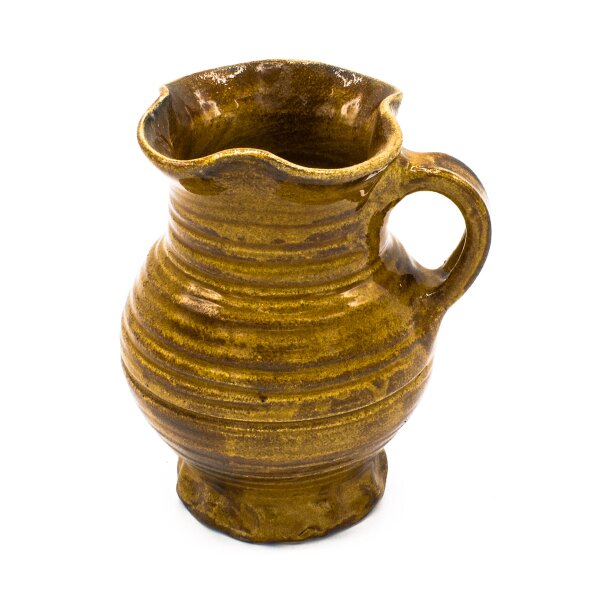 Gothic quatrefoil ceramic jar or jug late medieval 14th-15th century 0.2l