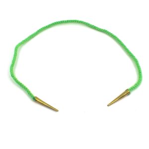 cords green with brass aglets handmade