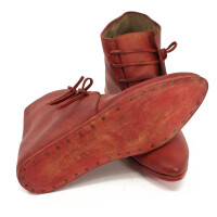 Medieval half boots Korduan red Size 36