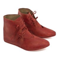 Medieval half boots Korduan red Size 36