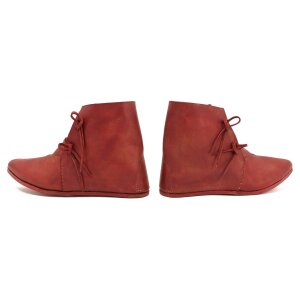 Medieval half boots Korduan red Size 41