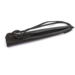 Leather scabbard for knife black 30cm