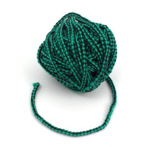 Cords mint green/black handknit 10cm