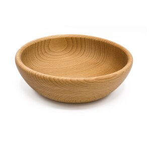 Wooden bowl 19.5cm diameter made of beech wood
