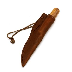 Viking knife or high medieval fishing knife incl. leather sheath