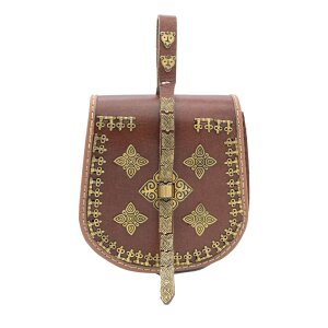 Viking bag R&ouml;sta or Birka made of leather