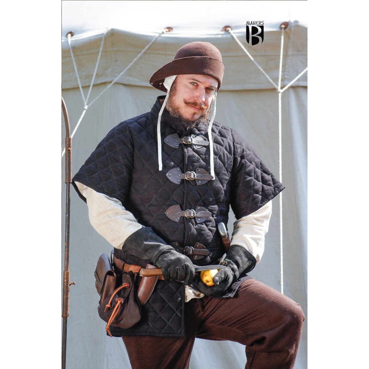 Gambeson fond de tonnerre noir