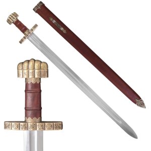 Viking sword type Haithabu 9th century decorational incl....